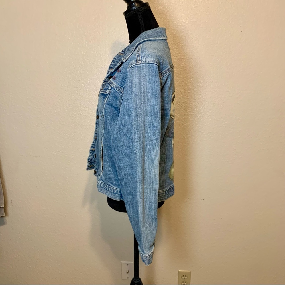 Vintage 90’s Y2K Disney Store Mickey Mouse Denim Jean Jacket Blue Size Medium - Picture 9 of 16